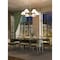 Z-Lite Leila Chandelier, 6-Light, 44 In.W x 10.75 In.H, Luxe Gold/White Linen 744-44R-LG - alternate 2